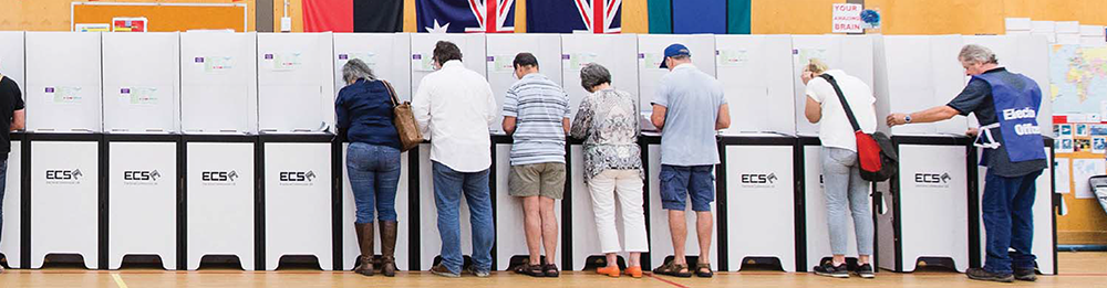 Polling day, Voting